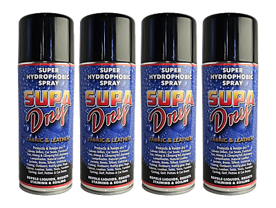 Supa Dry Fabric & leather 4 packa - 400ml Supa Dry Fabric & leather 4 packa - 400ml
